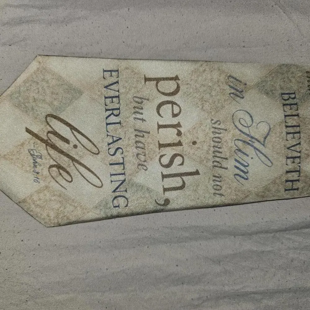 Vintage Eagle Neckwear Silk Tie with Inspirational Text